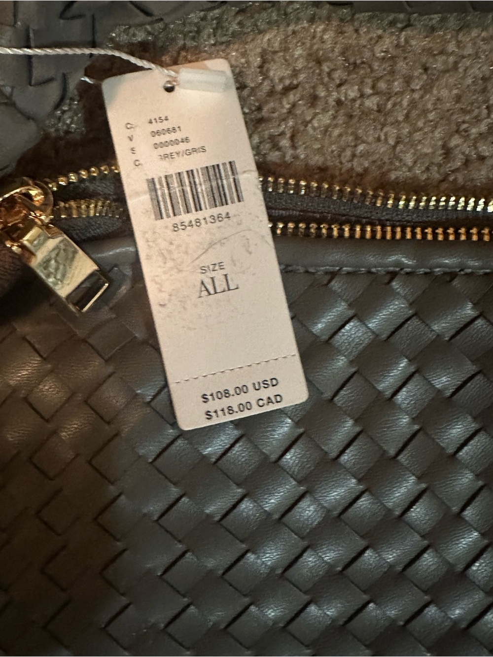 Anthropologie Melie Bianco Mini Brigitte Satchel Gray-NWT - Picture 5 of 13